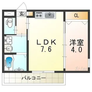 サダルスウド石津【3階】の間取り