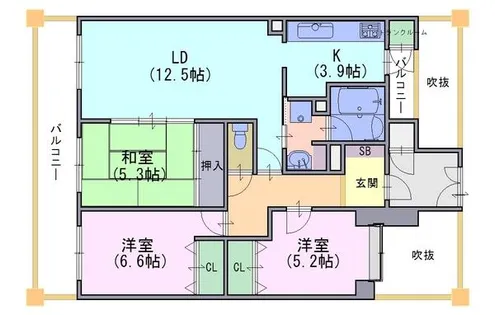 サーパス西向日 309号【3階】の間取り