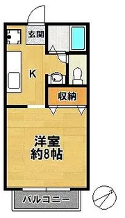 シルクハイツ【1階】の間取り