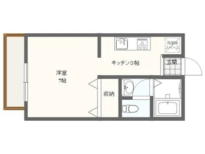 ロイヤルハイツ【202号室】の間取り