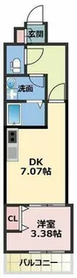 Alivis新町【6階】の間取り