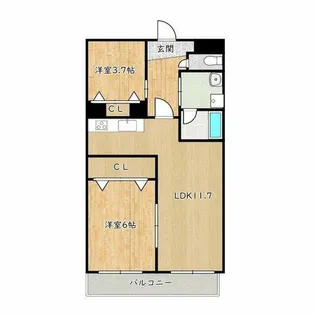 大阪府堺市中区堀上町【マンション】の間取り
