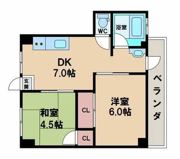 ユートーマンション【2階】の間取り