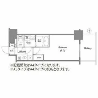 エスリード新栄マルス【605号室】の間取り