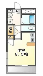 レリブ南小池【2階】の間取り