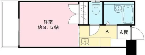 花の木ハウス【302号室】の間取り