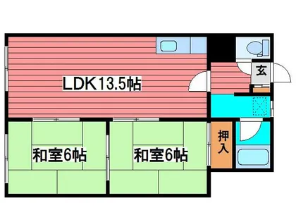 フォルテアタカ【203号室】の間取り