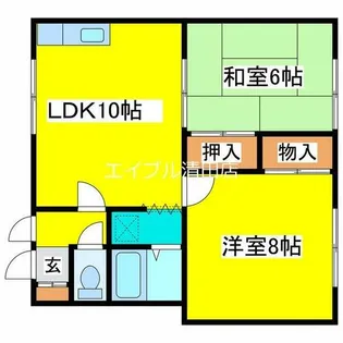 ステラ北野【103号室】の間取り