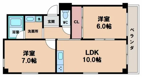 マンショングラッド【3階】の間取り