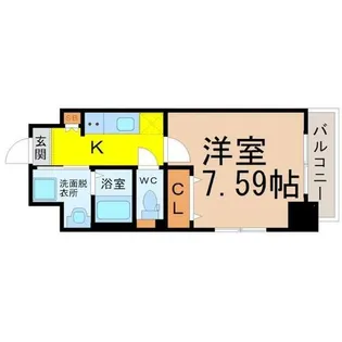 アプリーレ千代田【9階】の間取り