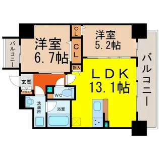 コンフォート城西【8階】の間取り