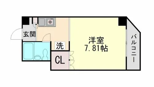 サンクラッソ阪急六甲駅前WEST【102号室】の間取り