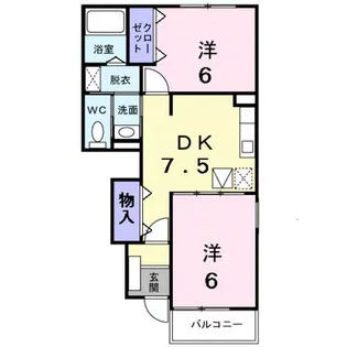 ケンブライト【103号室】の間取り