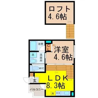 サンシエ浄心【1階】の間取り