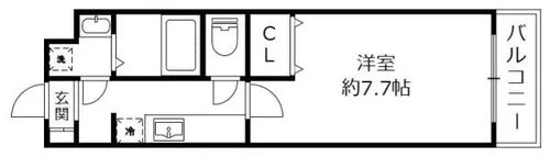 casa de BB 野洲市西河原67-4【2階】の間取り