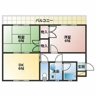 ベルメゾン・スギ【2階】の間取り