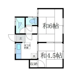 大庄西町アパート【1階】の間取り