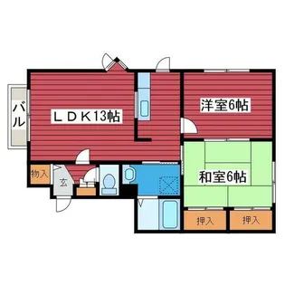 エルムスB【201号室】の間取り