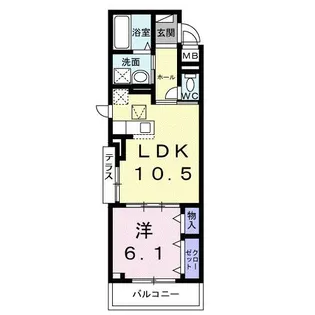 ワーズイヤー12【1階】の間取り