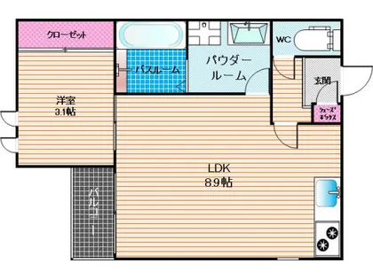 レガレストパークアベニュー春日【2階】の間取り