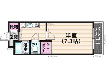 ファインエース花畑【3階】の間取り