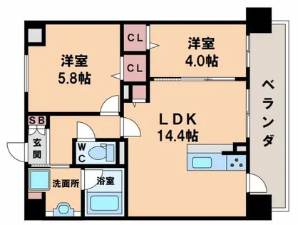 エミネンス堂ヶ芝【2階】の間取り