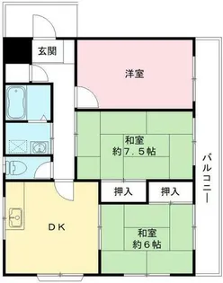 五月ハイツ【2階】の間取り