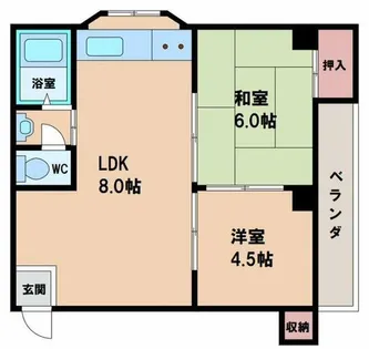ドムス河堀口【7階】の間取り