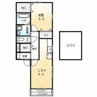 ブランカハウス【2階】の間取り
