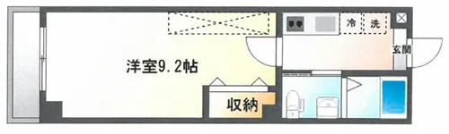 フラッティK&S【4階】の間取り