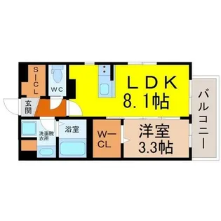 デュオフラッツ栄【14階】の間取り