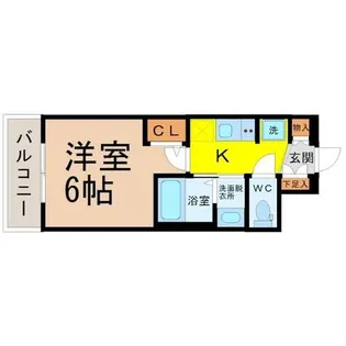 エステムコート名古屋新栄アクシス【9階】の間取り