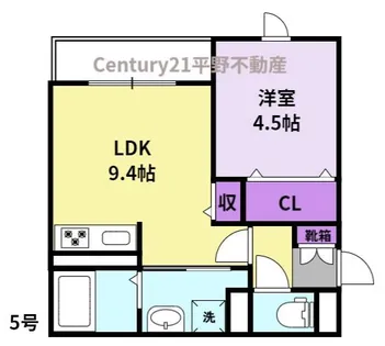Soavita南薫西【1階】の間取り