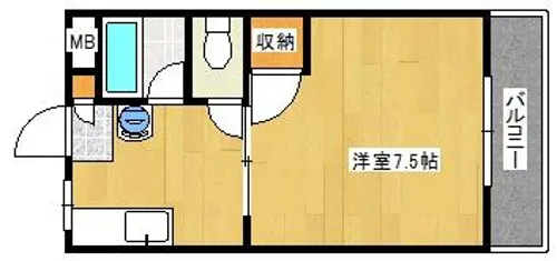 コーポ展和【306号室】の間取り