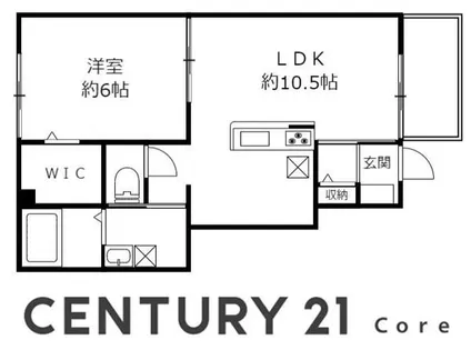 グリーングラス2 A棟(野洲市小篠原)【1階】の間取り