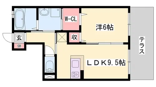 リッツ・ヴィラ【1階】の間取り