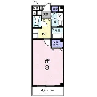 Mパレス【0201号室】の間取り