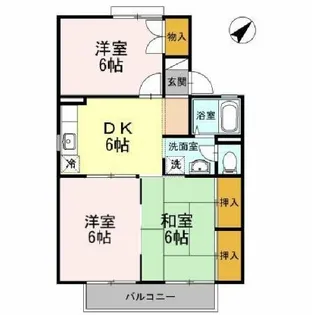 レジデンス21TH A棟【2階】の間取り