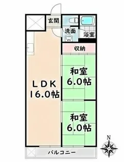 桜台ハイツ【4階】の間取り