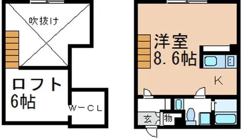 プリマグランデ安城 弐番館【102号室】の間取り