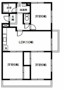 第一コーポ【202号室】の間取り