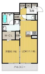 ハイツ アゼリア【303号室】の間取り