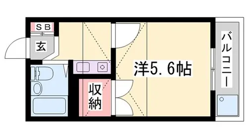 エージーコート【101号室】の間取り