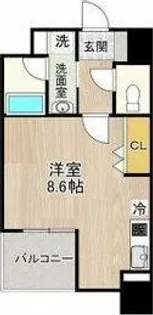 1Rの間取り画像