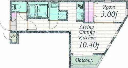 Cherim Luce 新瑞橋【1階】の間取り