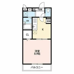 アムール プログレ【1階】の間取り