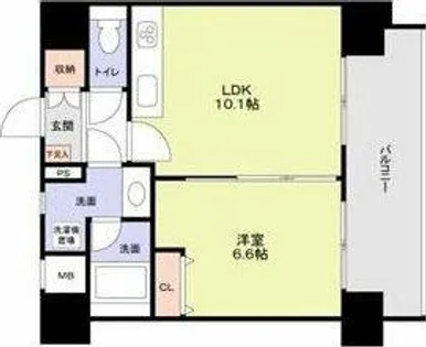 スタジオスクエア泉【8階】の間取り