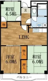 メゾンカーサー2号館【2階】の間取り