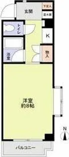 ドミール佐久間【3階】の間取り