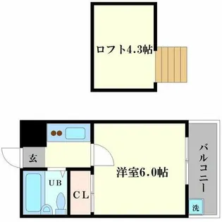 桜リバーテラス【2階】の間取り